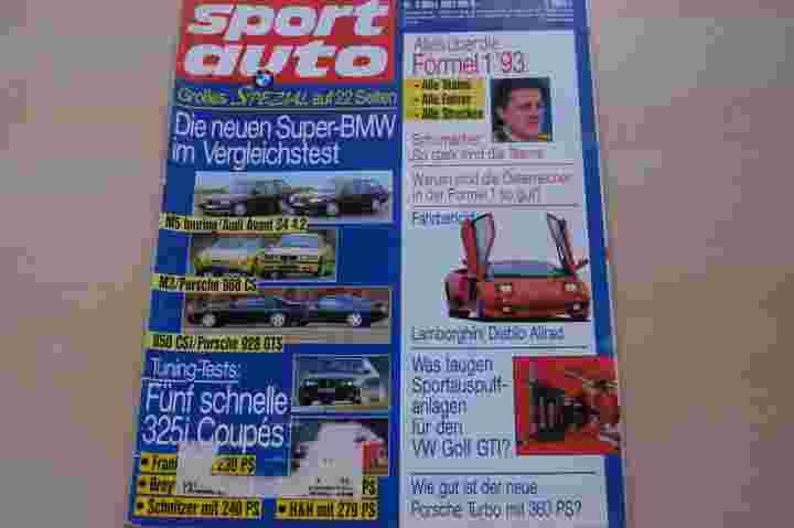 Deckblatt Sport Auto (03/1993)